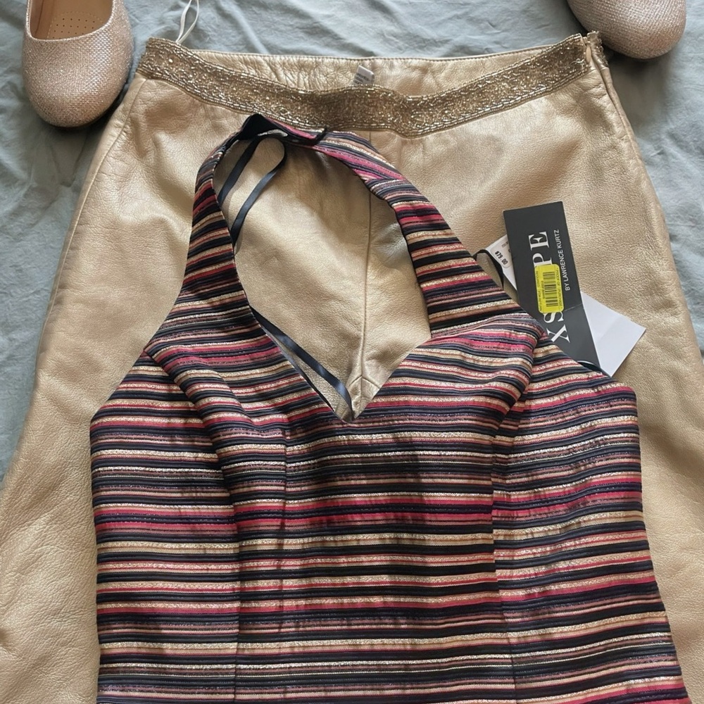 EUC/ LAUNDRY LEATHER PANTS